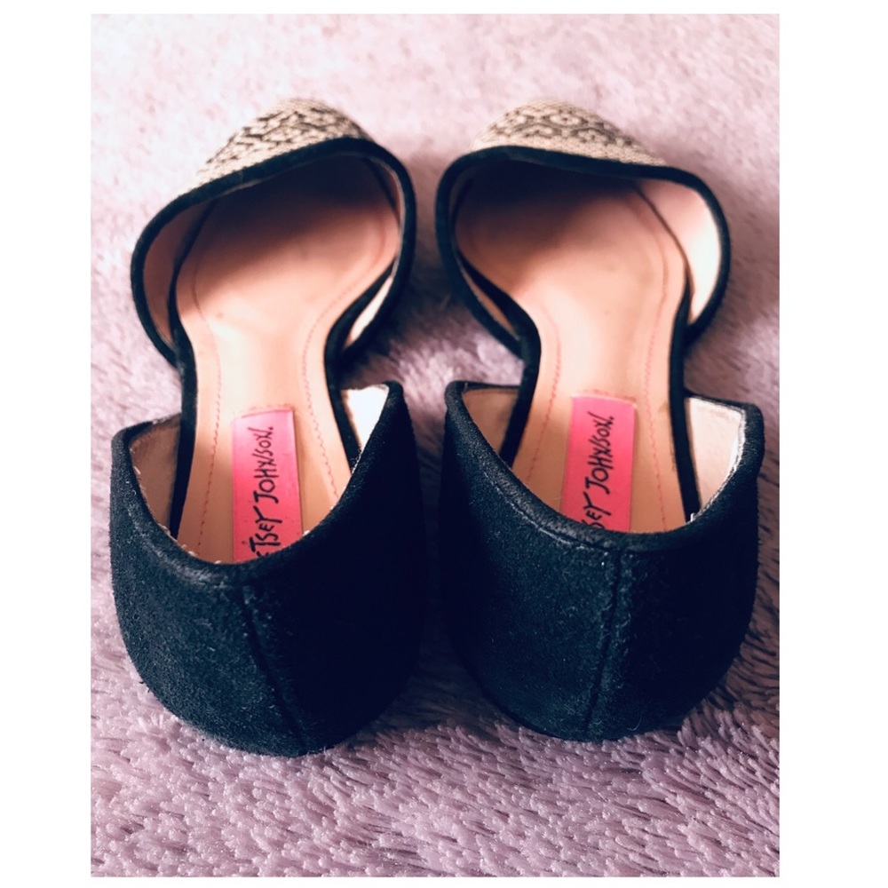 BETSEY JOHNSON “COCOH” Raffia and Suede Flats 6.5 - Picture 5 of 7